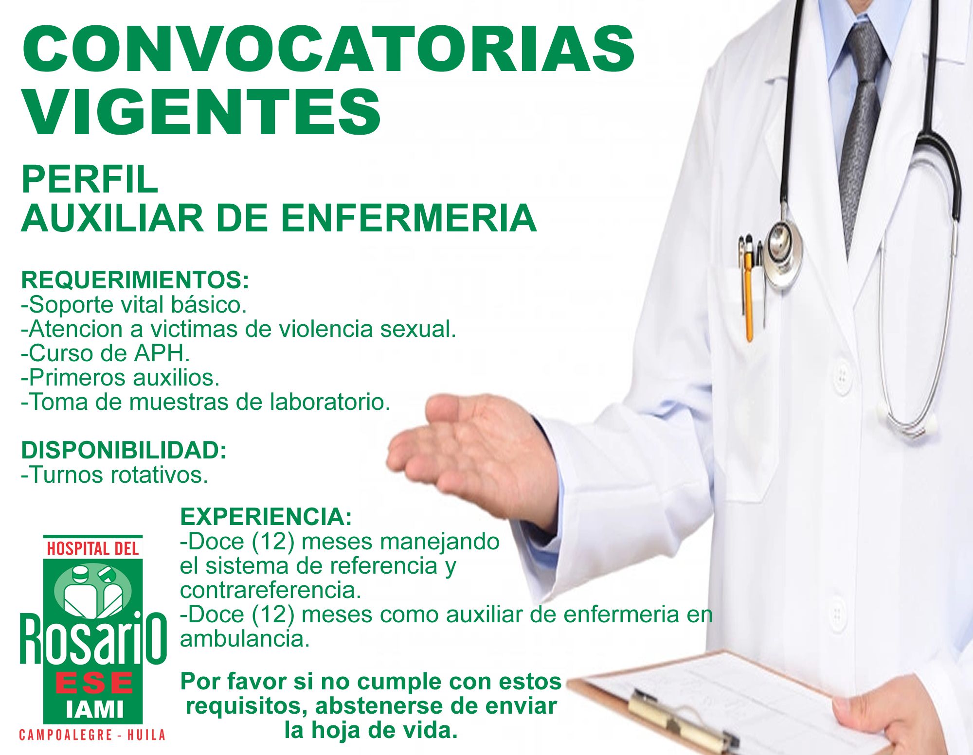 convocatorias