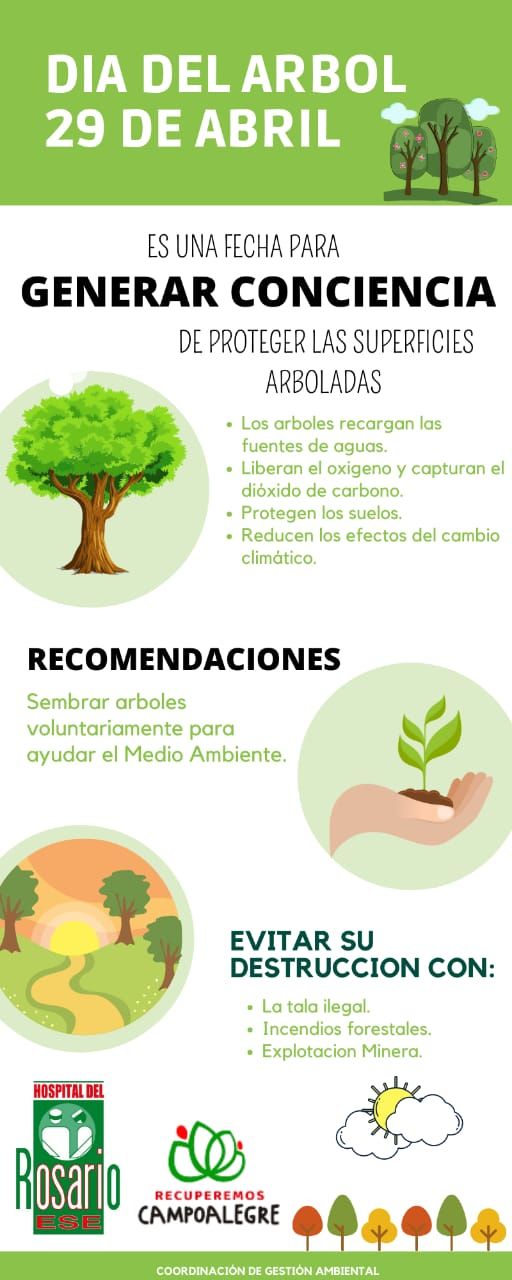 29 de abril ”Día del Árbol” - E.S.E Hospital del Rosario